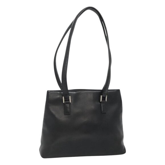 CHANEL Shoulder Bag Leather Black CC Auth bs22384 - Picture 1 of 16